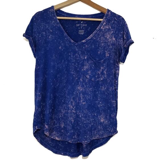 AEO | Soft & Sexy Splatter Bleach Dye Tee - Picture 1 of 4